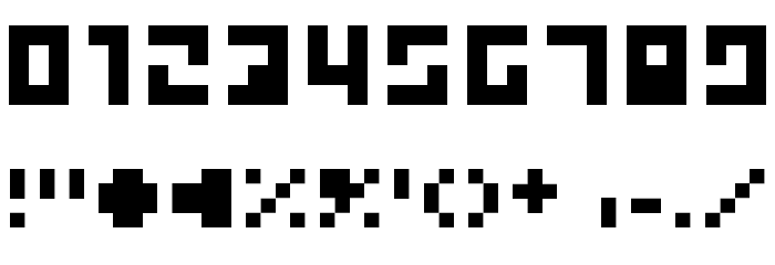 bit-01:cube 16 remix Font OTHER CHARS