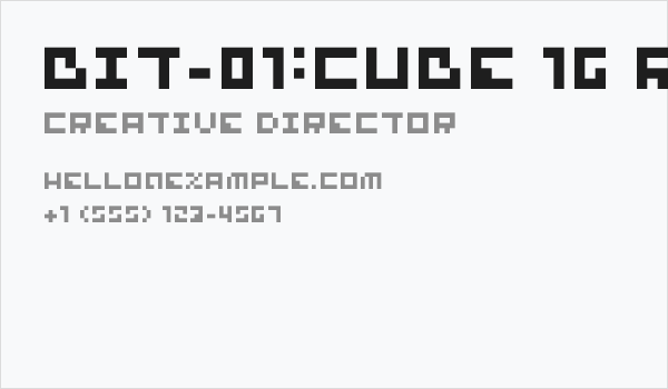 bit-01:cube 16 remix Business Card