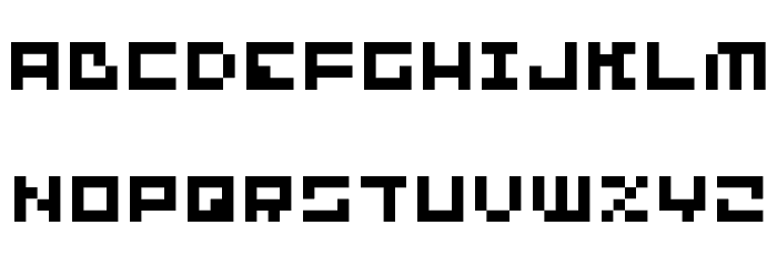 bit-01:cube 16 remix Font LOWERCASE