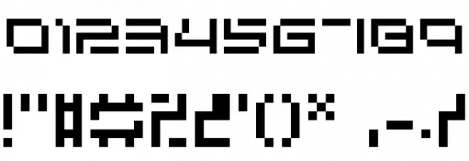 bit-03:urbanfluxer フォント その他の文字