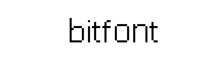 bitfont  フリーフォントのダウンロード