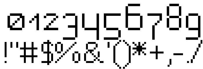 bitfont Font OTHER CHARS