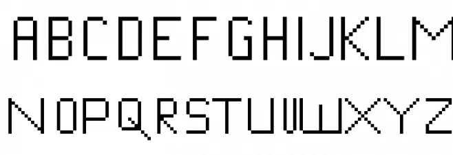 bitfont Fuentes MAYÚSCULAS