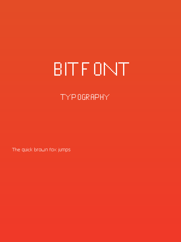 bitfont Poster