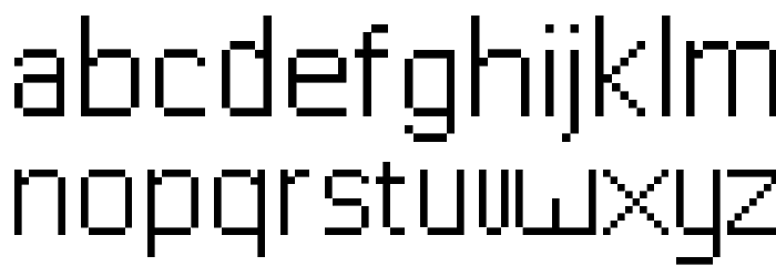 bitfont Font LOWERCASE