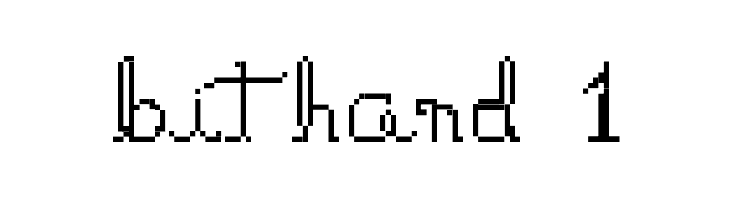 bithand 1  font caratteri gratis