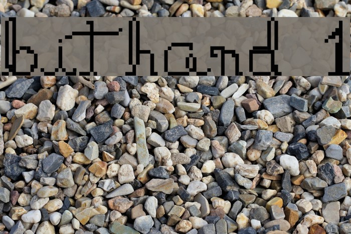 bithand 1 Font examples