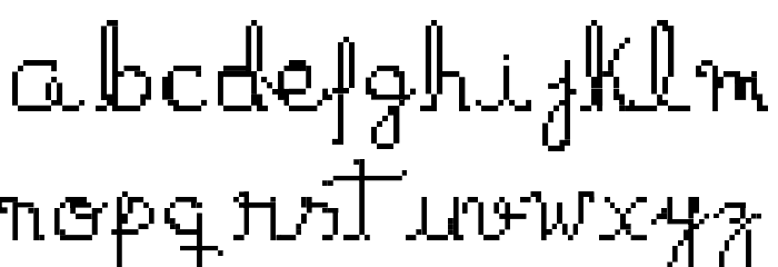 bithand 1 Font LOWERCASE