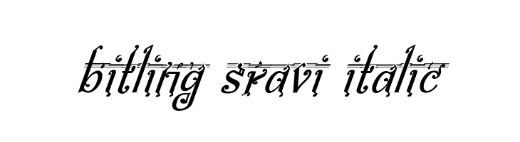 bitling Sravi Italic Шрифта