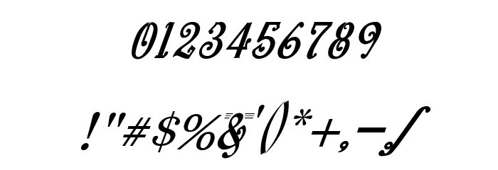 bitling Sravi Italic Font OTHER CHARS