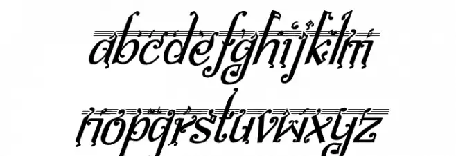 bitling Sravi Italic 字体 大写