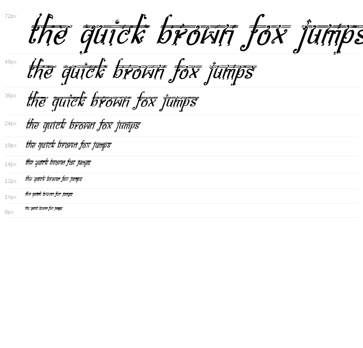 bitling Sravi Italic Waterfall