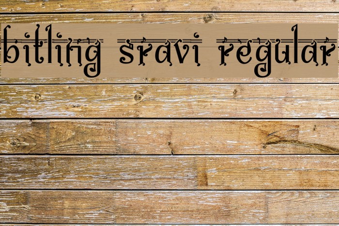 bitling Sravi Regular Font examples