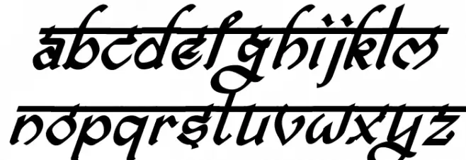 bitling ravish Bold Italic 字体 大写