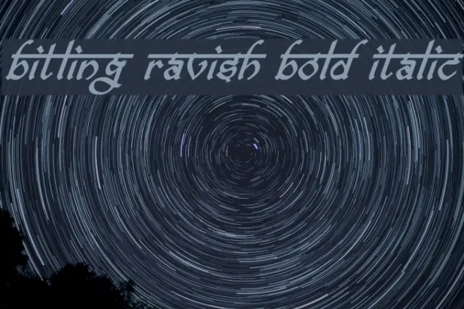 bitling ravish Bold Italic Example 1