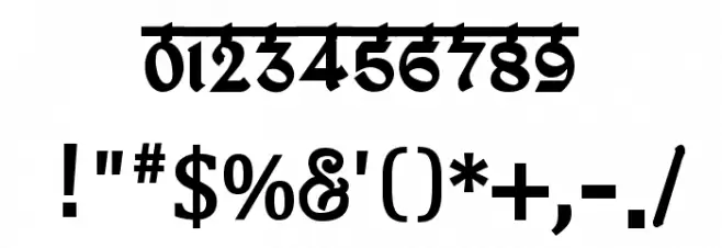 bitling ravish Bold Font OTHER CHARS