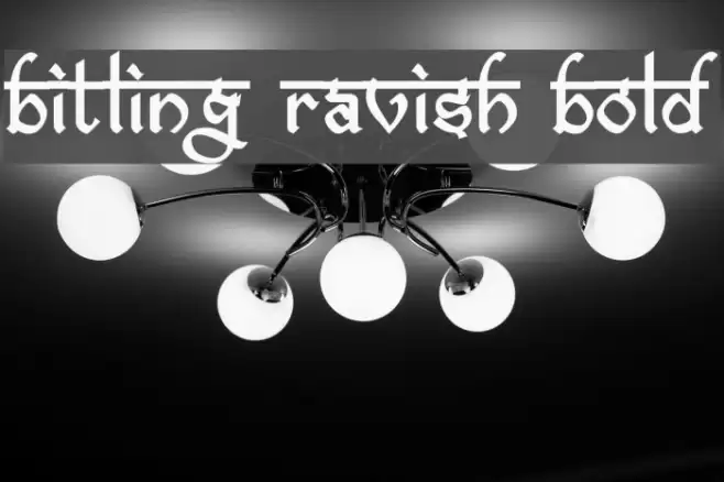 bitling ravish Bold Font examples