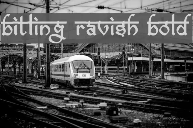 bitling ravish Bold Font examples