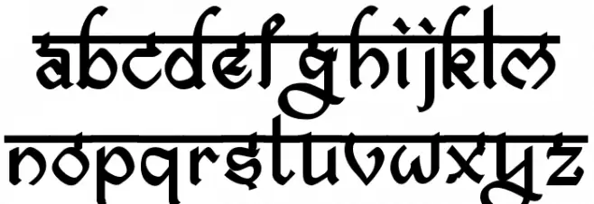 bitling ravish Bold 字体 小写
