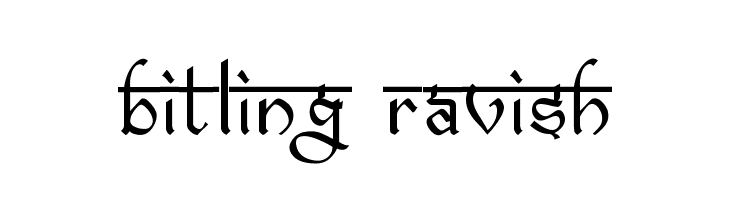 bitling ravish  Free Fonts Download