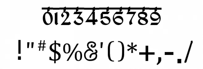 bitling ravish Font OTHER CHARS