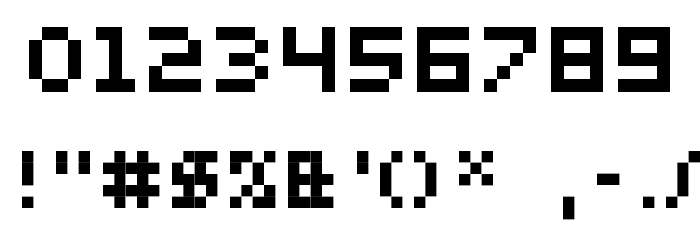 bitmirror Font OTHER CHARS