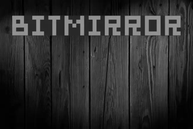 bitmirror Font examples