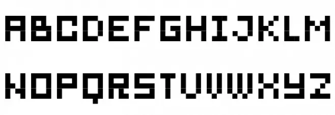 bitmirror Font Litere mici