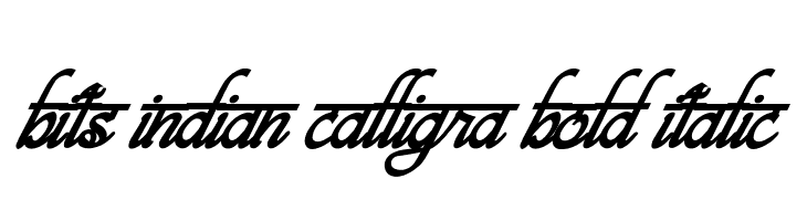 bits indian calligra Bold Italic  font caratteri gratis