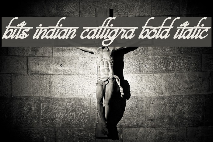 bits indian calligra Bold Italic Caratteri examples