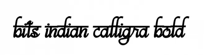 bits indian calligra Bold  baixar fontes gratis