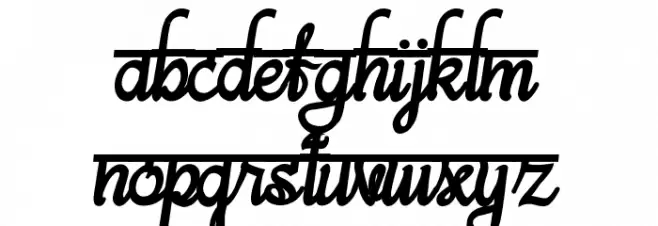 bits indian calligra Bold Schriftart Groß