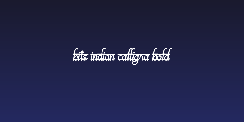 bits indian calligra Bold Social Header