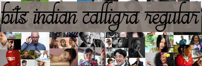 bits indian calligra Regular Example 1