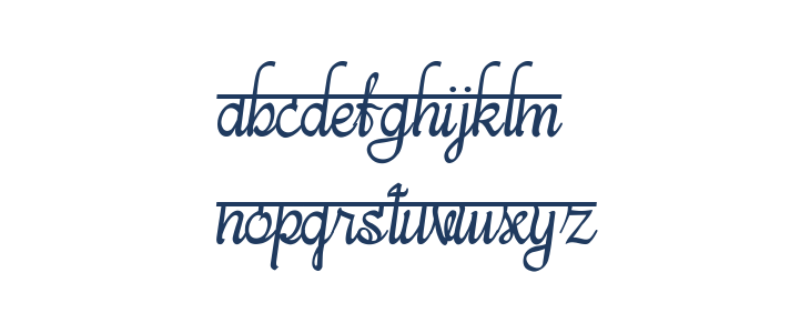 bits indian calligra Regular Lowercase