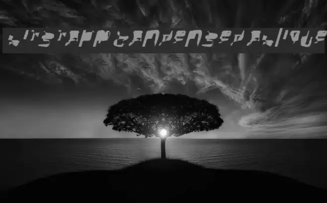 bitstorm condensed oblique Font examples