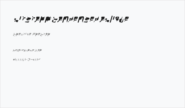 bitstorm condensed oblique Business Card