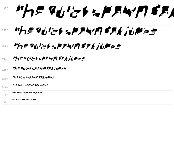 bitstorm condensed oblique Waterfall