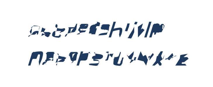 bitstorm condensed oblique Lowercase