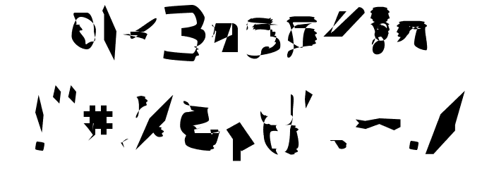 bitstorm condensed Font OTHER CHARS