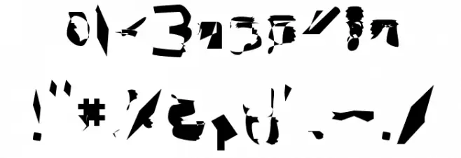 bitstorm condensed Font OTHER CHARS