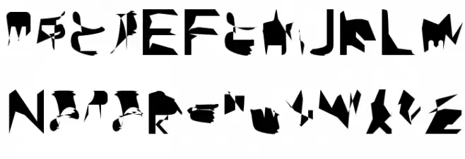 bitstorm condensed Schriftart Groß