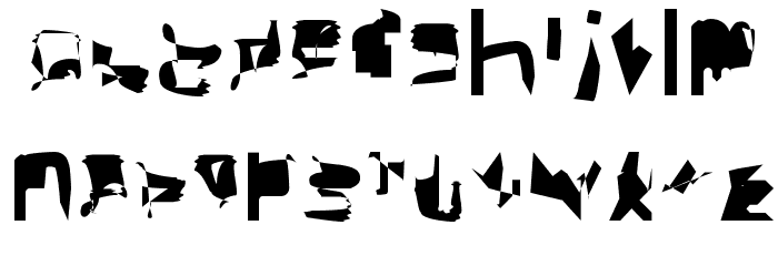 bitstorm condensed Font LOWERCASE