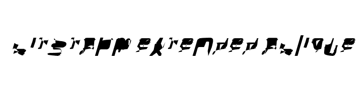 bitstorm extended oblique  font caratteri gratis