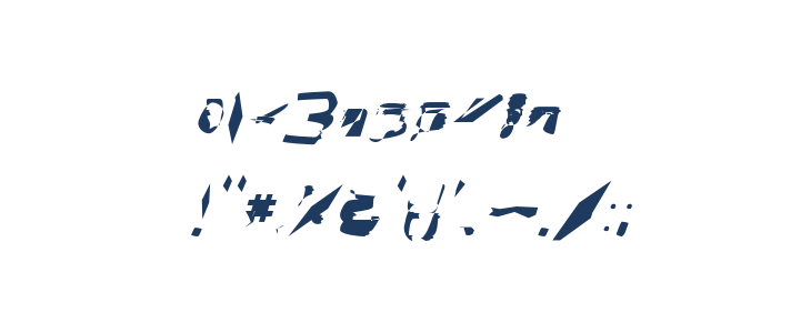 bitstorm extended oblique Other Characters