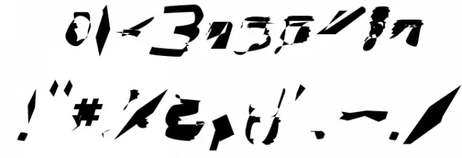 bitstorm extended oblique Font OTHER CHARS