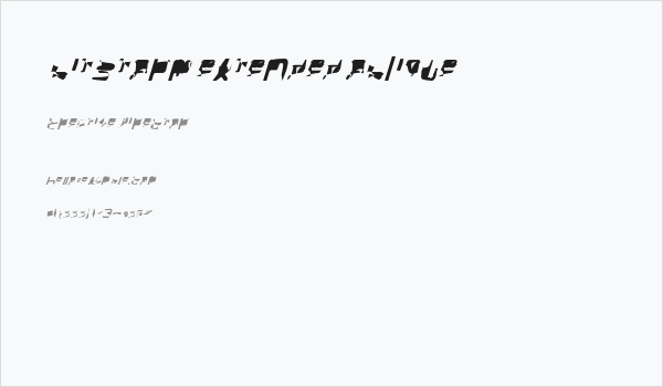 bitstorm extended oblique Business Card