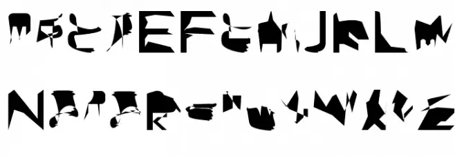 bitstorm extended Schriftart Groß