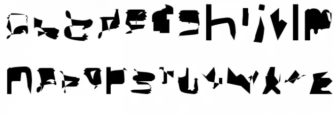 bitstorm extended Schriftart Kleinbuchstaben