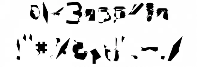 bitstorm extracondensed Font OTHER CHARS